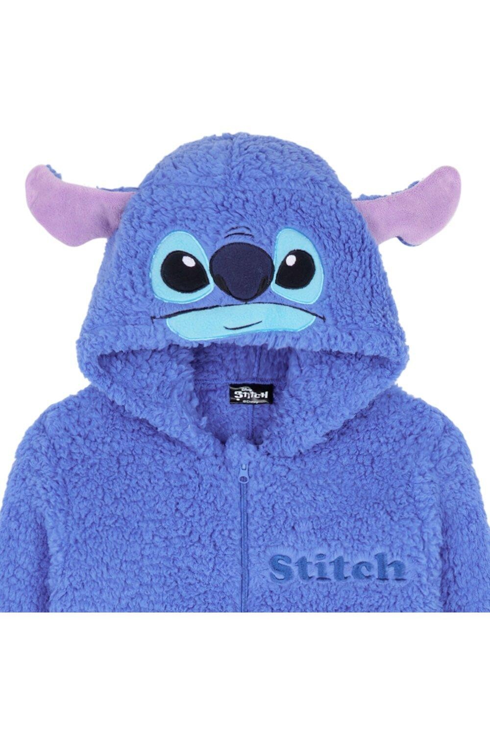 Уютный флисовый комбинезон Stitch Disney, фиолетовый — фото 3