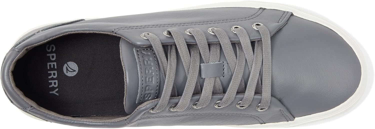 Мужские кожаные кроссовки Sperry Striper, серый — фото 2
