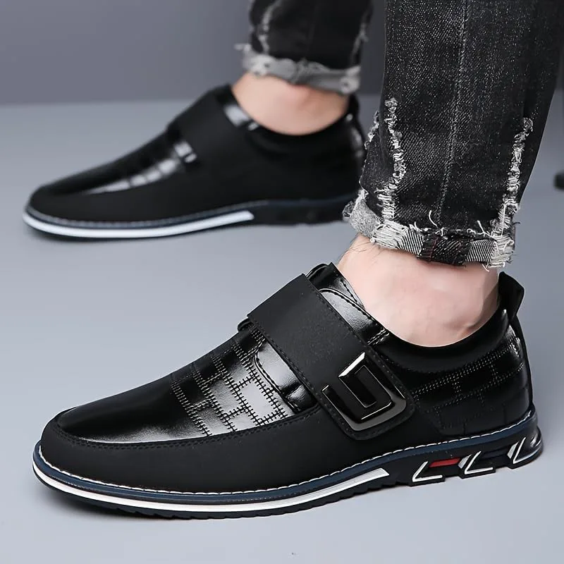 Men's lace-up Business Casual Shoes - Shock-Absorbing Insole, Anti-Slip Rubber Sole - Simple and Professional Style. Suitable for Offices, Events, and Travels - for Daily use and Weddings Clolinde, черный — фото 4
