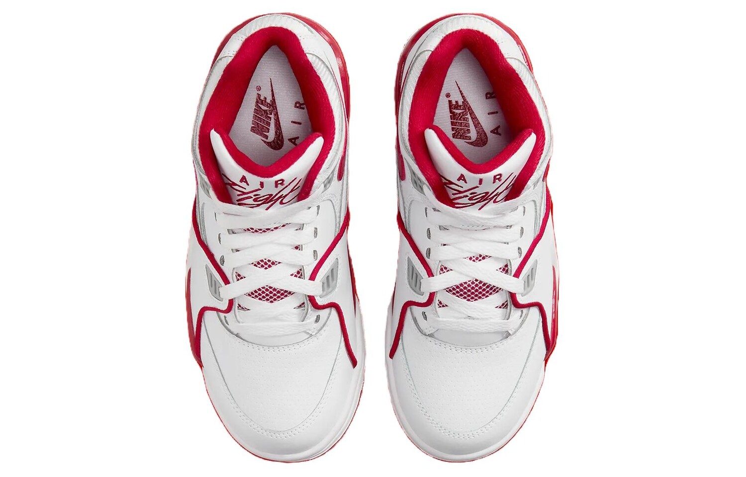 Мужские баскетбольные кроссовки Nike Air Flight 89 Vintage, White/Red — фото 3