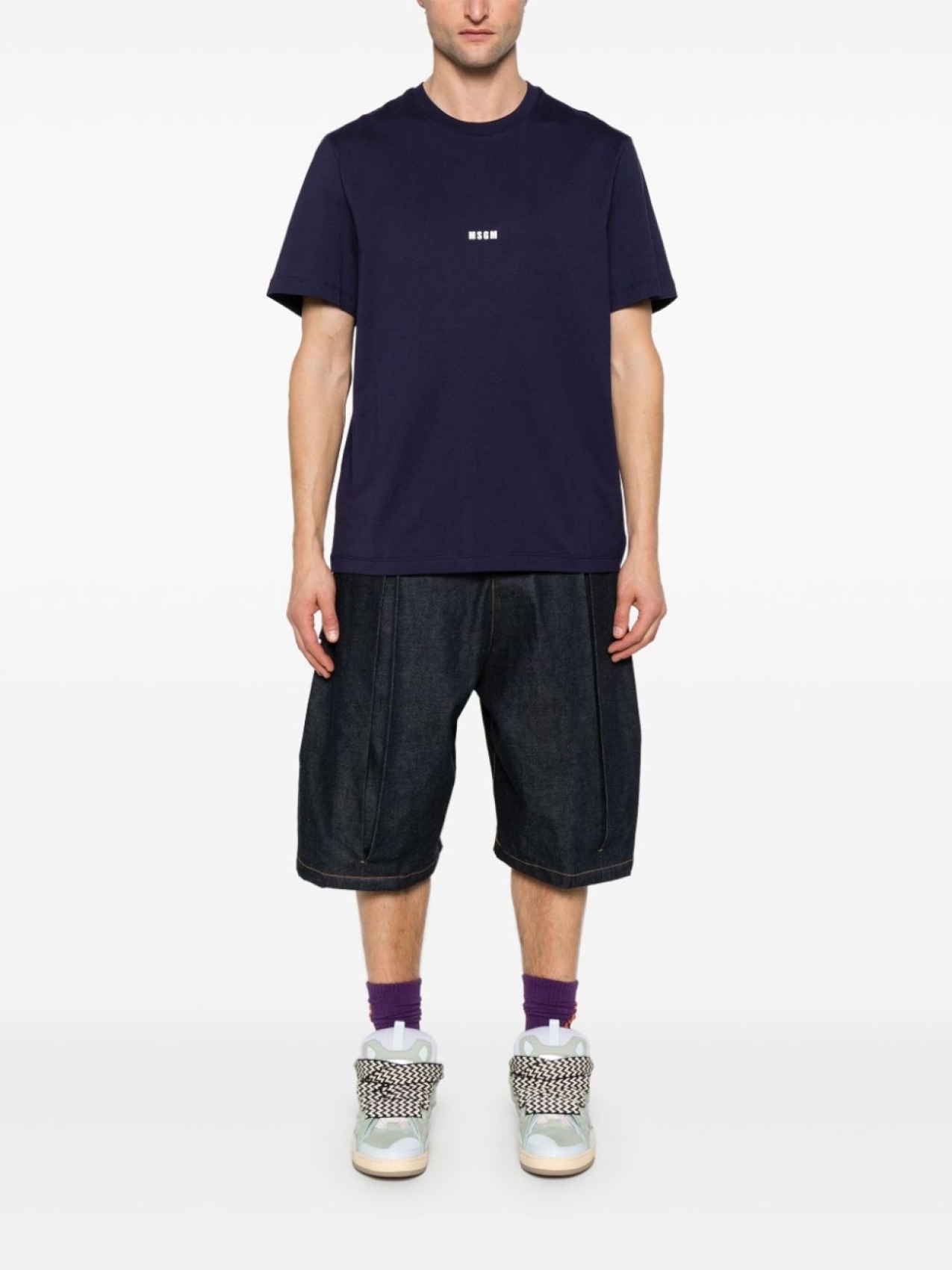

Футболка с логотипом MSGM, синий