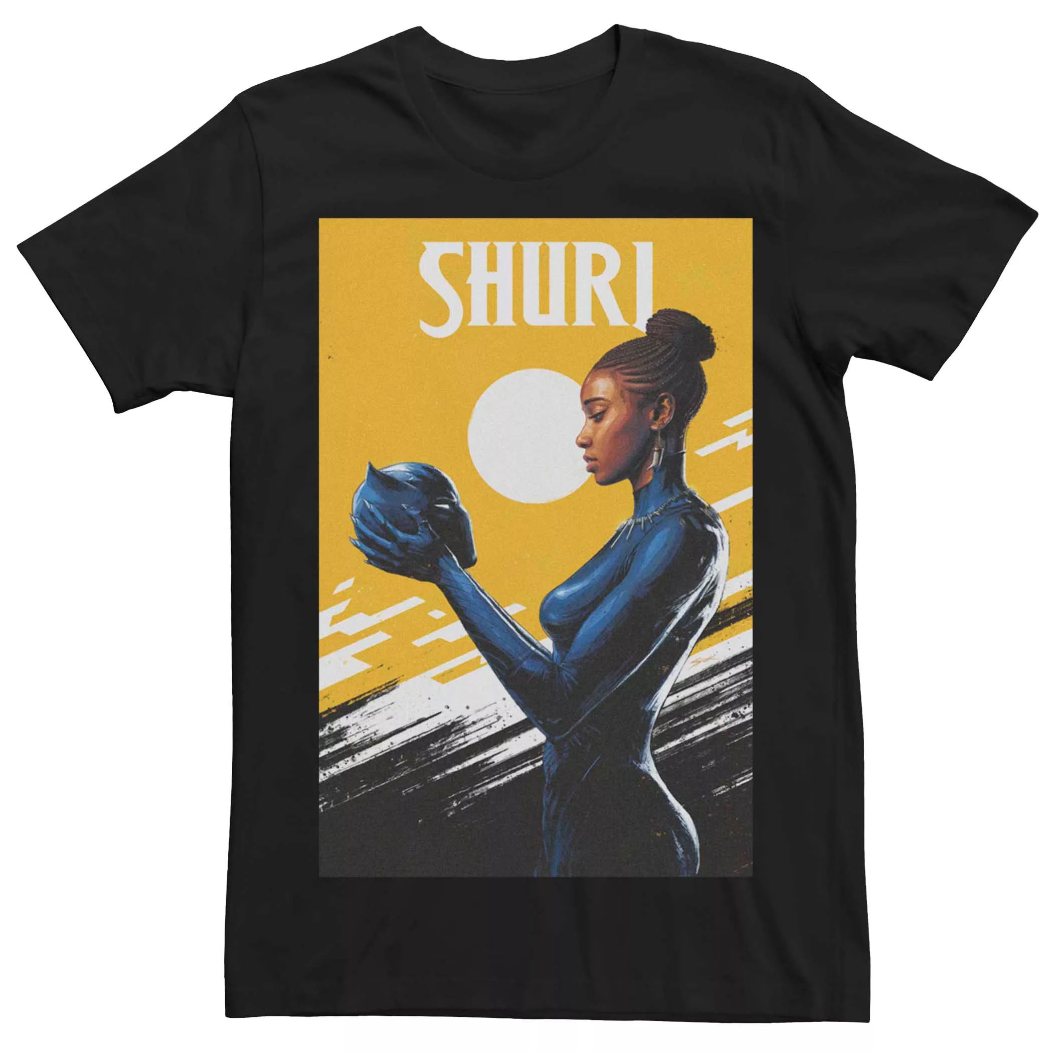 

Мужская футболка с обложкой комиксов Marvel Shuri Black Panther Licensed Character