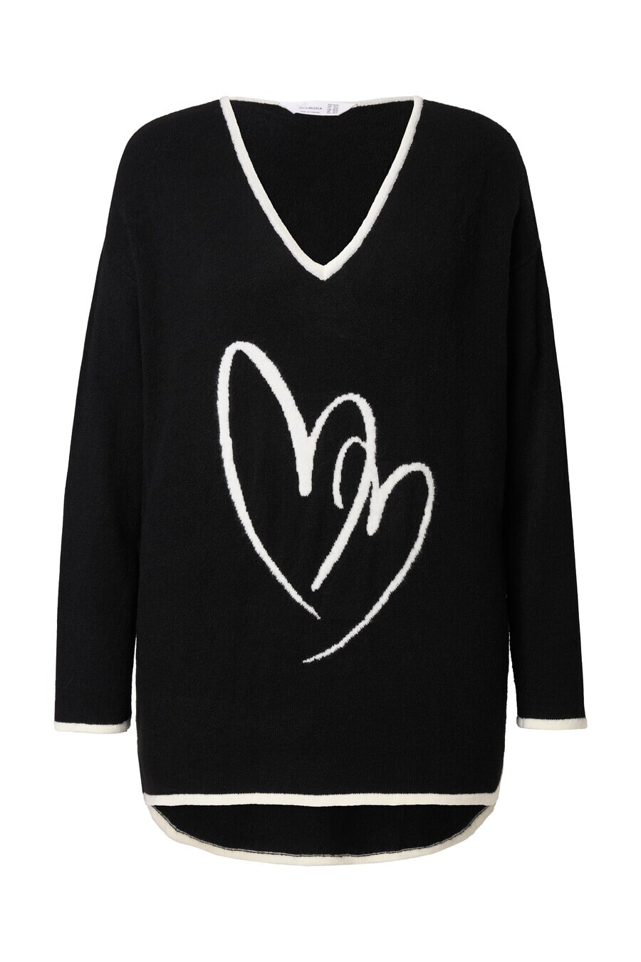 

Тонкий вязаный свитер MIAMODA Sweater, черный