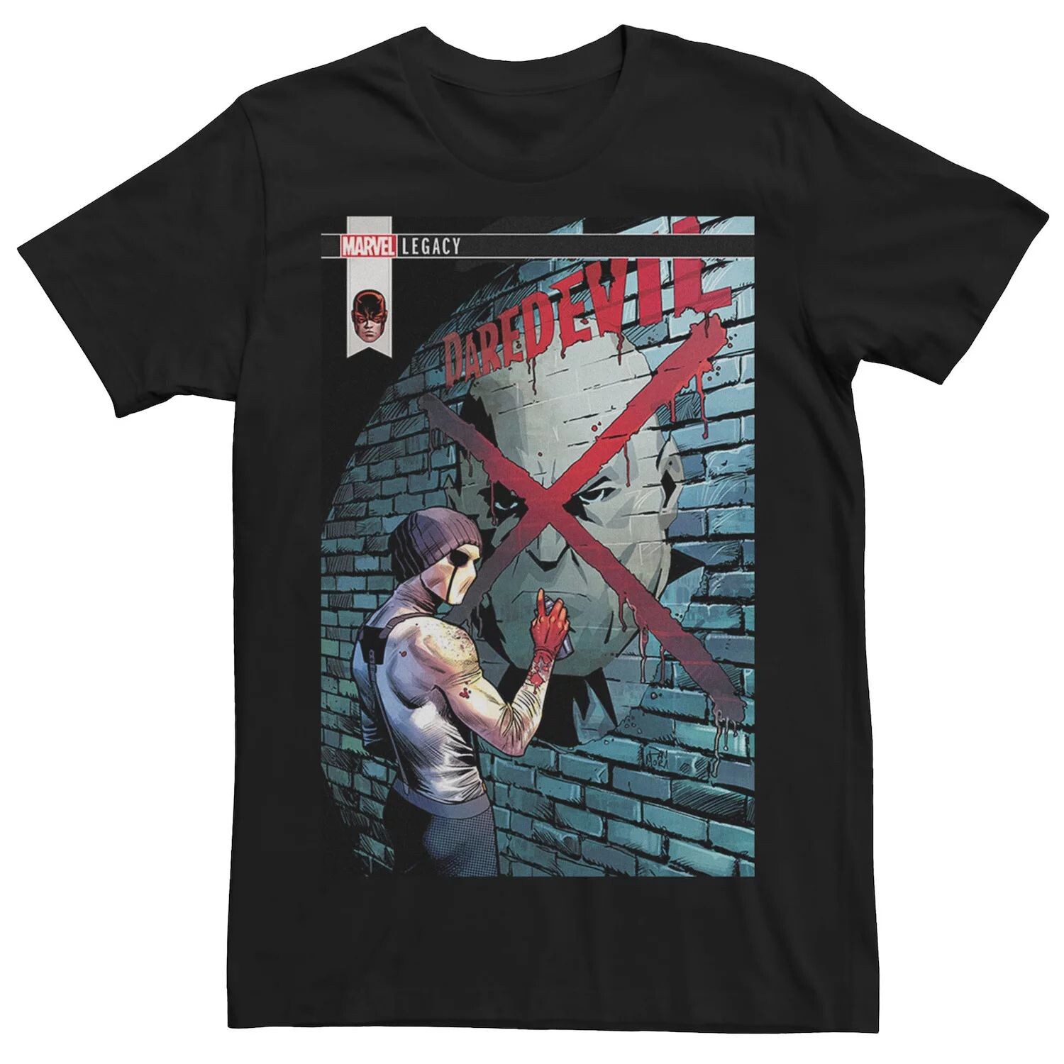 

Мужская футболка Daredevil Graffiti Artist Tag Kingpin Marvel