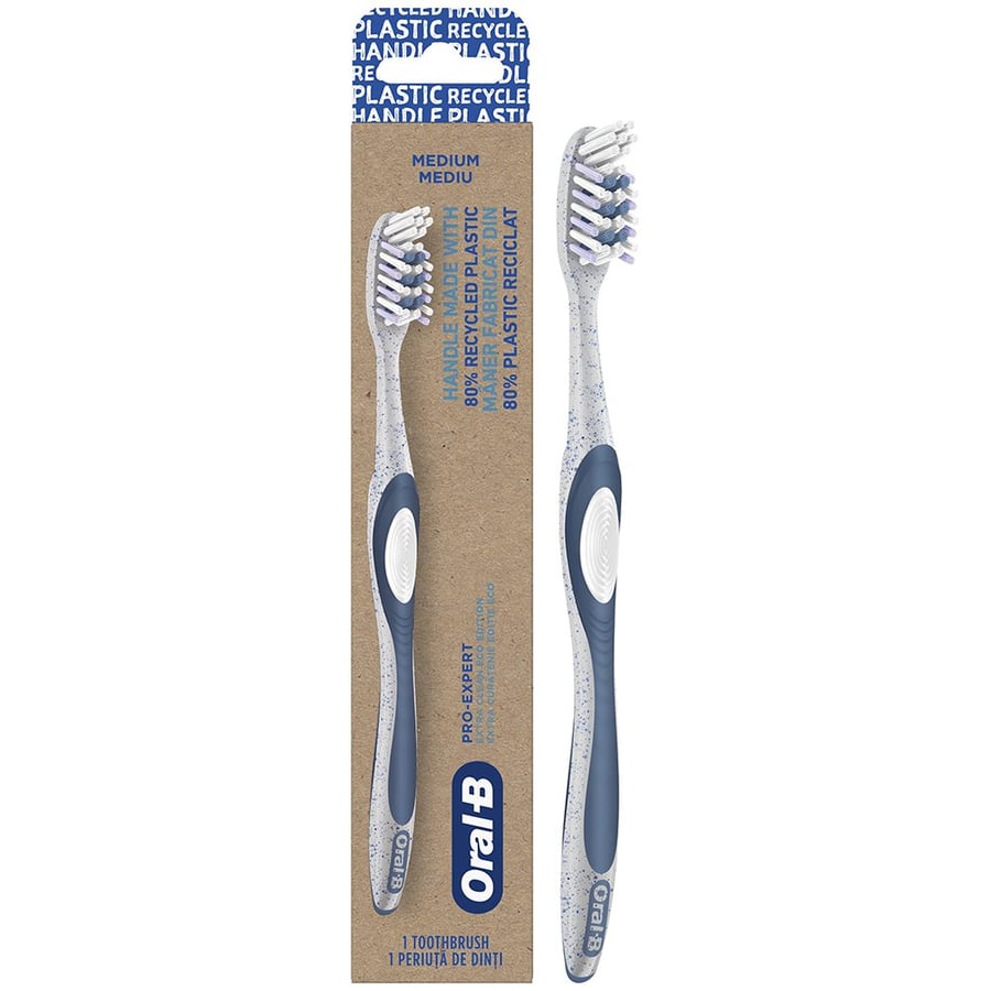 

ЭКОЛОГИЧЕСКАЯ МАНУАЛЬНАЯ ЗУБНАЯ ЩЕТКА ORAL-B PRO-EXPERT EXTRA CLEAN MEDIUM