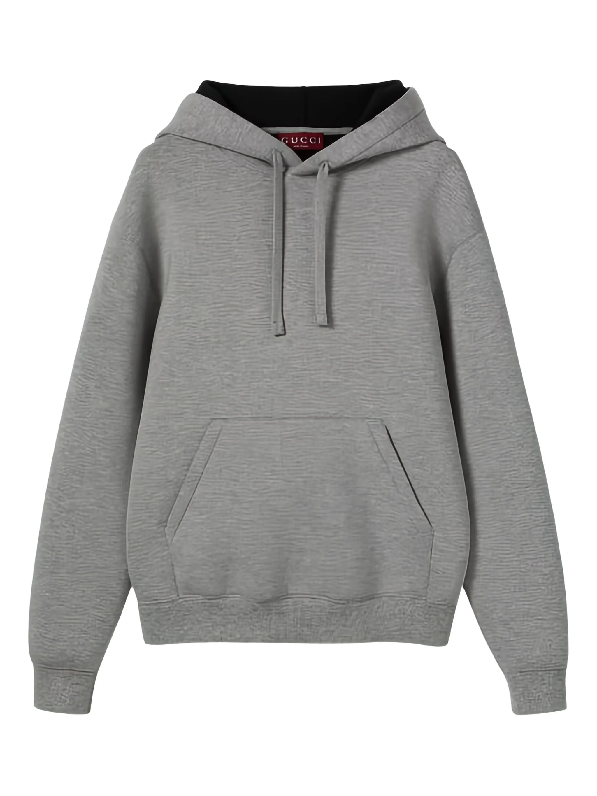 

Свитер с капюшоном и карманом Gucci, серый