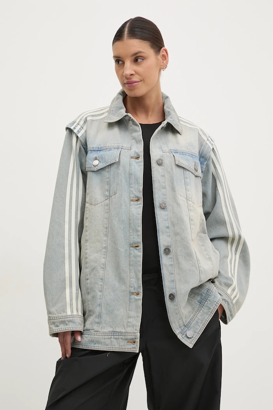 

Джинсовая рубашка-куртка Denim Shirt Jkt Adidas Originals, синий
