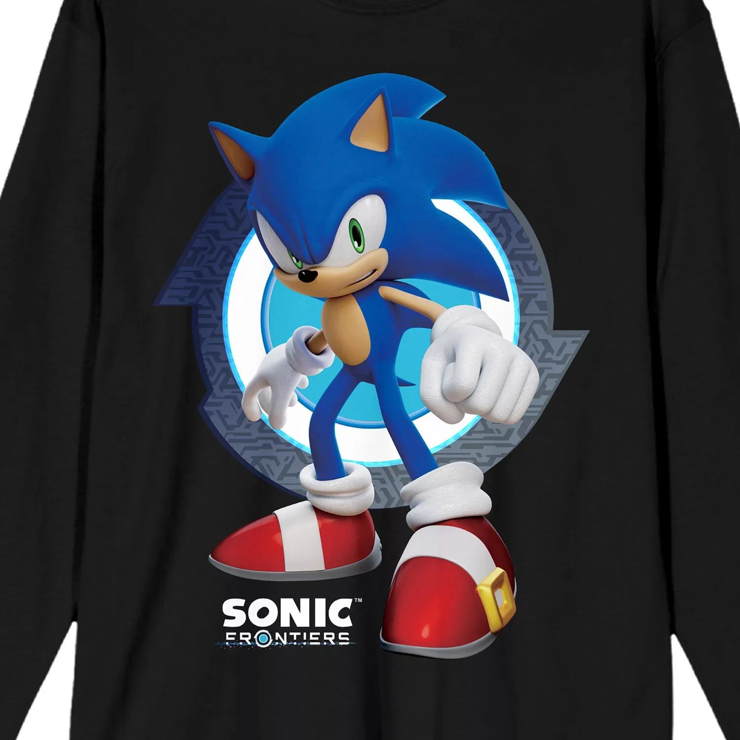 

Мужская футболка с графикой Nintendo Sonic Frontiers Sonic Licensed Character