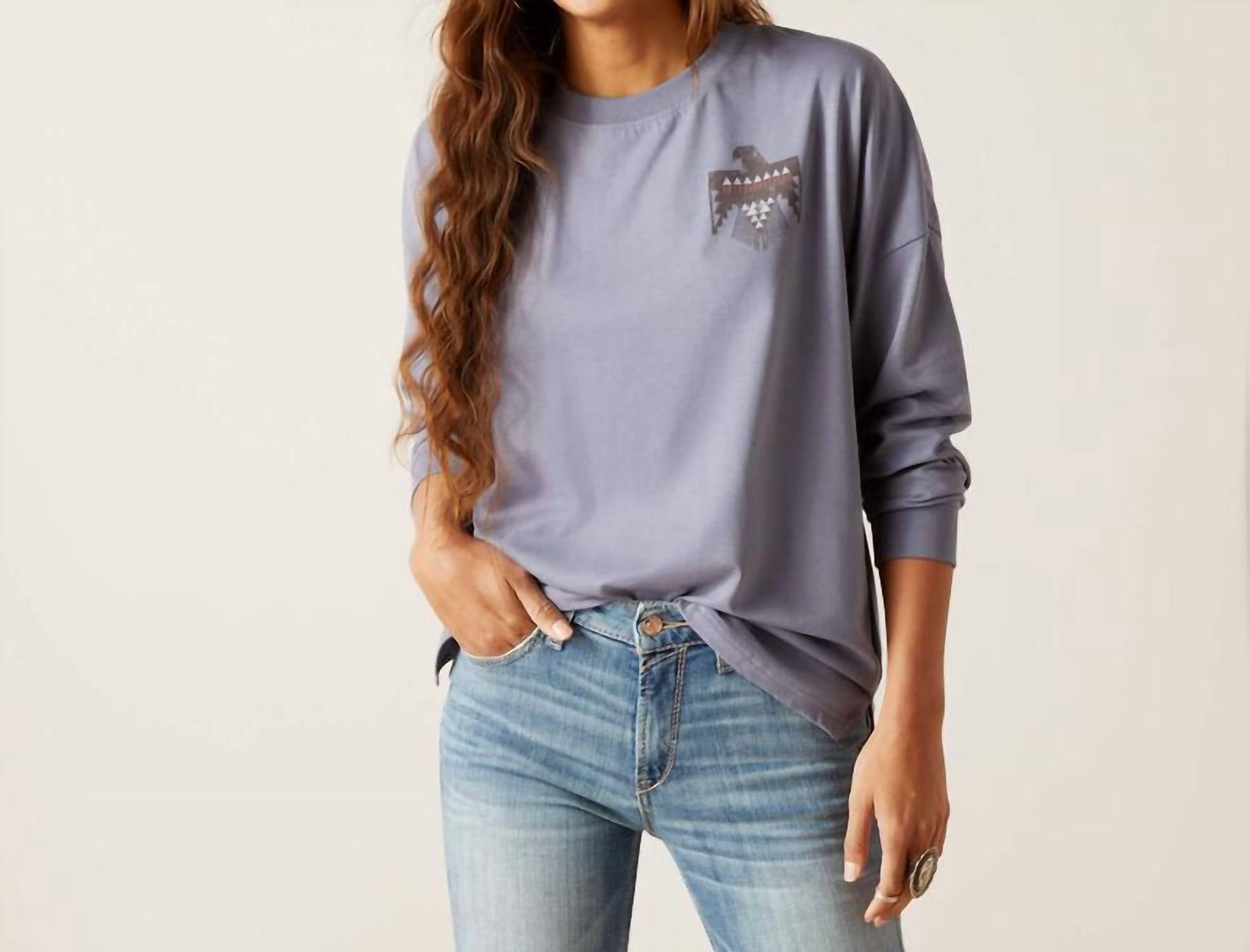 

Футболка Thunderbird в цвете Folkstone Grey ARIAT