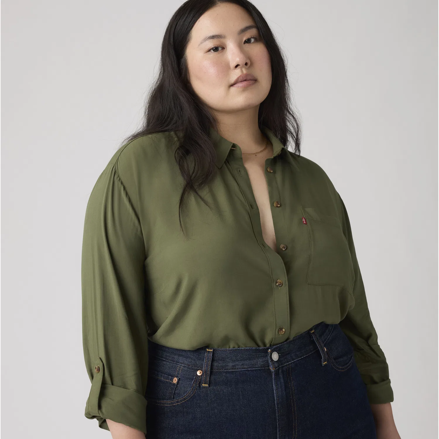 Рубашка Darlene (большого размера) Levi's, Green — фото 2