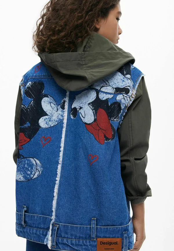 Джинсовая куртка с микки и минни маус Desigual, Blue — фото 2