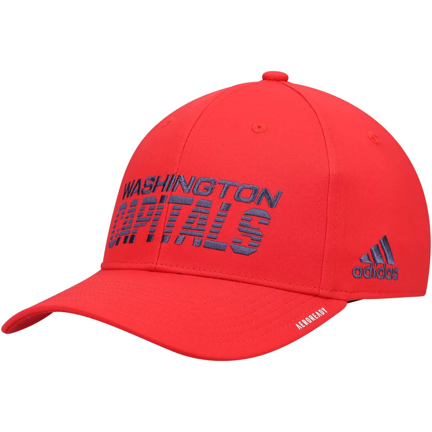 

Мужская кепка adidas Red Washington Capitals 2021 раздевалка AEROREADY Flex Hat