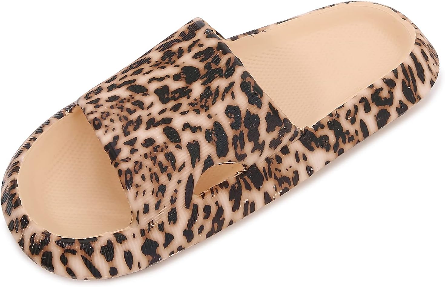 

Удобные тапочки на мягкой платформе толщиной мм для женщин и мужчин, летние пляжные, для дома и улицы, с открытым носком, из резины Mm, Leopard