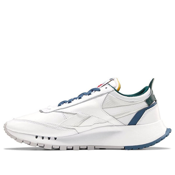 

Кроссовки classic leather legacy 'white brave blue' Reebok, белый