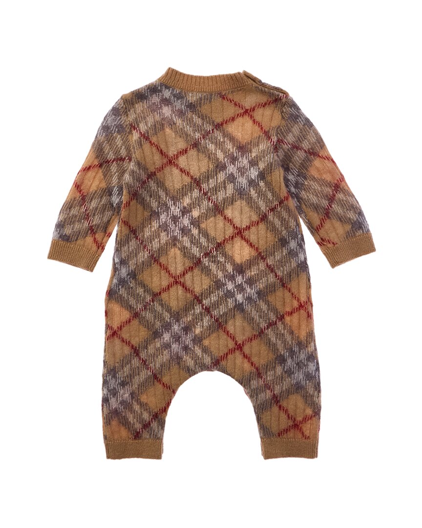 Боди Burberry из смеси шерсти, шелка и мохера Burberry, коричневый — фото 2
