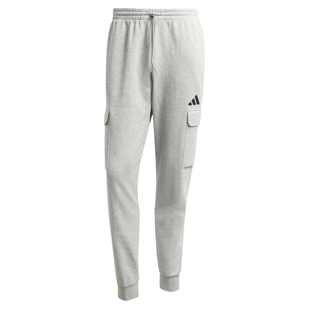 Джоггеры adidas Essentials Feelcozy Fleece Cargo, серый — фото 3