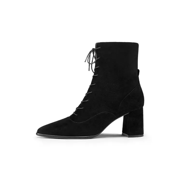 7or9 Вельветовые лодыжечные ботильоны Velour Latte 7 см женские черные, цвет Velour Latte, Black 7cm