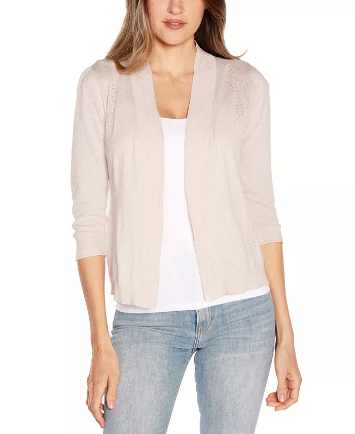 

Женский кардиган с открытой передней частью и рукавом 3/4 Belldini, коричневый/бежевый