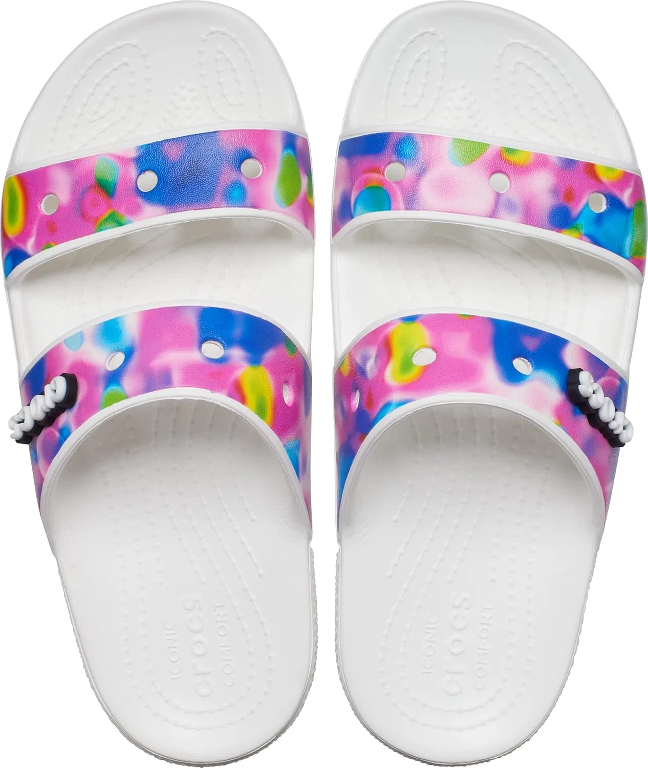 Классические сандалии Crocs унисекс, 2-White Pink — фото 4