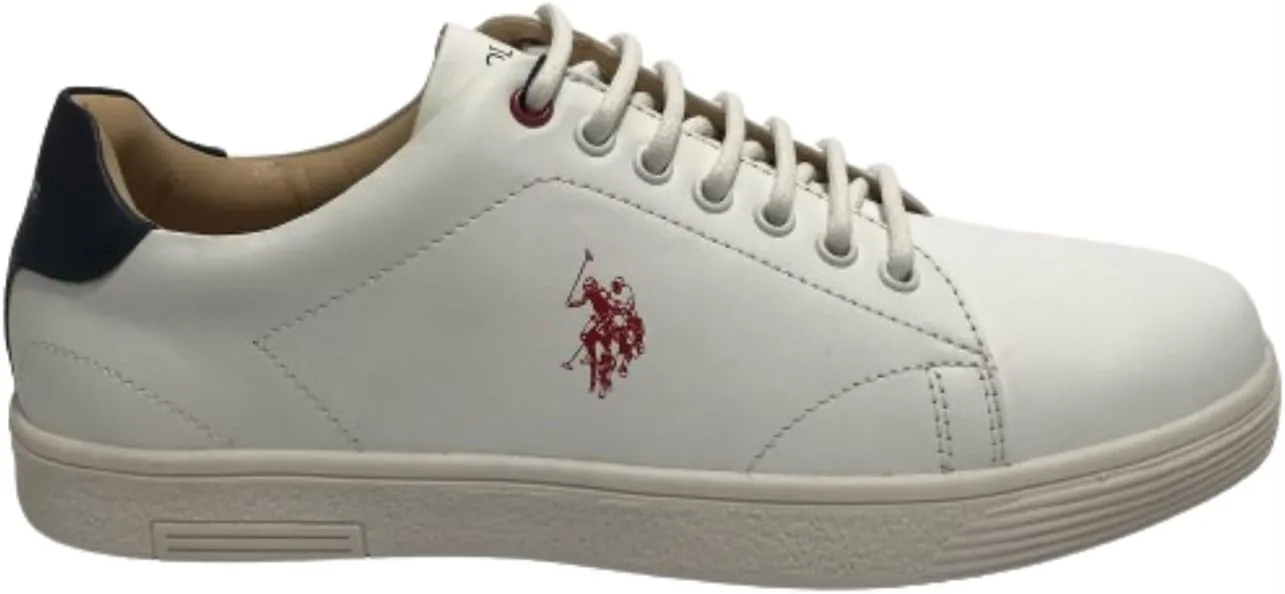 Кроссовки-поло Scarpe US Hummer001 цвета Pelle Dark Blue White/Dark Blue Uomo US24UP08 U.S. Polo Assn., белый