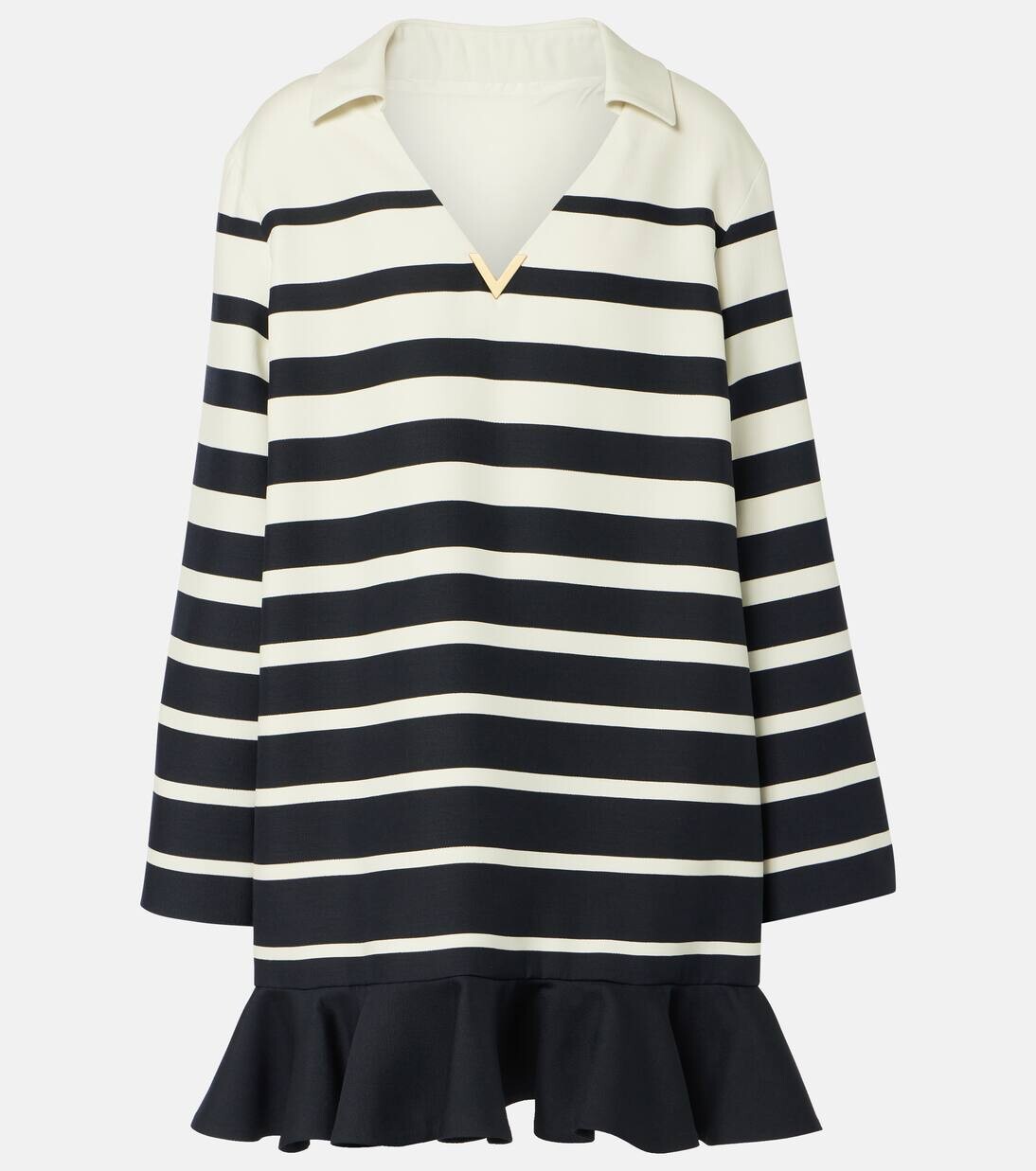 

Платье из ткани «Креп-кутюр» Valentino, цвет avorio/navy