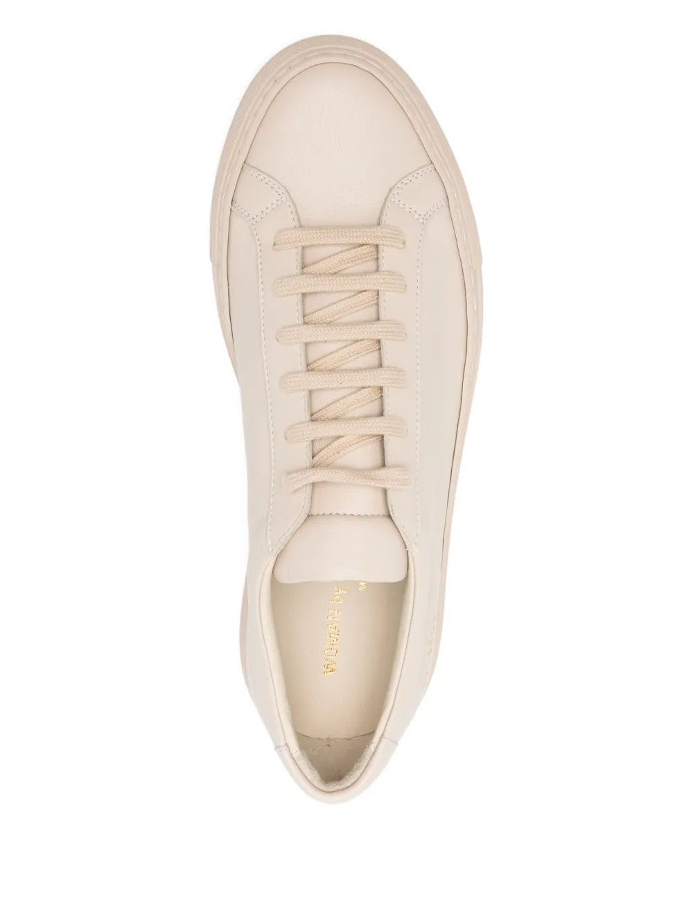 Кожаные кеды на шнуровке Common Projects, нейтральный — фото 4