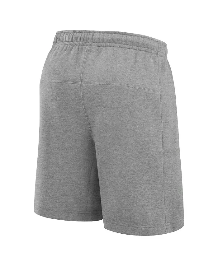 Мужские шорты из флиса Heather Gray Iowa Hawkeyes Legacy Fleece Essential Nike — фото 2