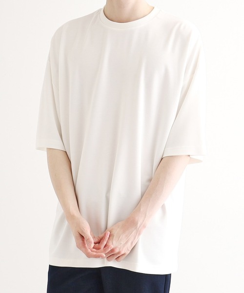 

Tk.TAKEO KIKUCHI Футболка с защитой от УФ-излучения, прохладная на ощупь, TAKEO KIKUCHI, белый