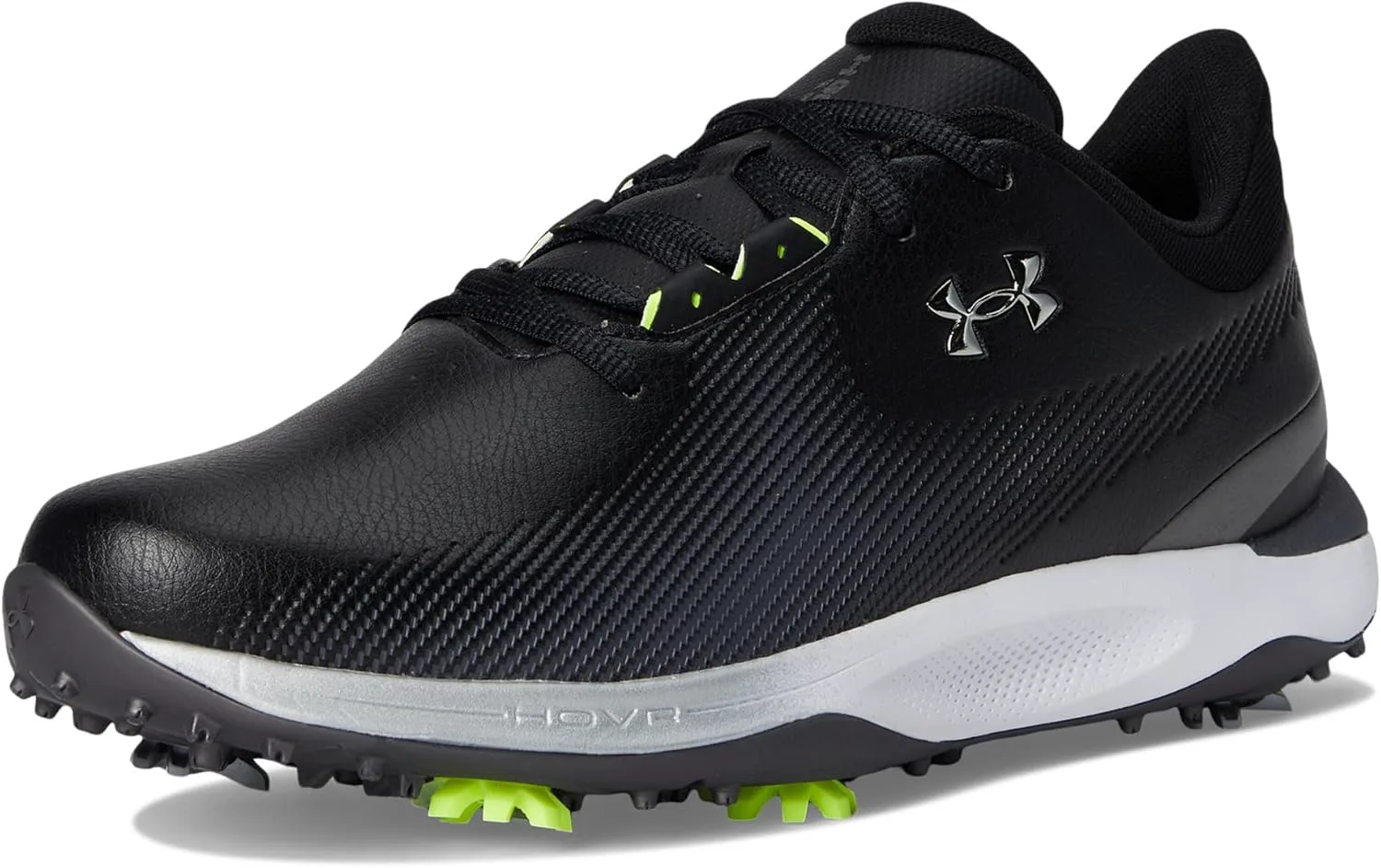 Мужские гольф-туфли Under Armour Drive Fade, черный/металлик серебристый — фото 3