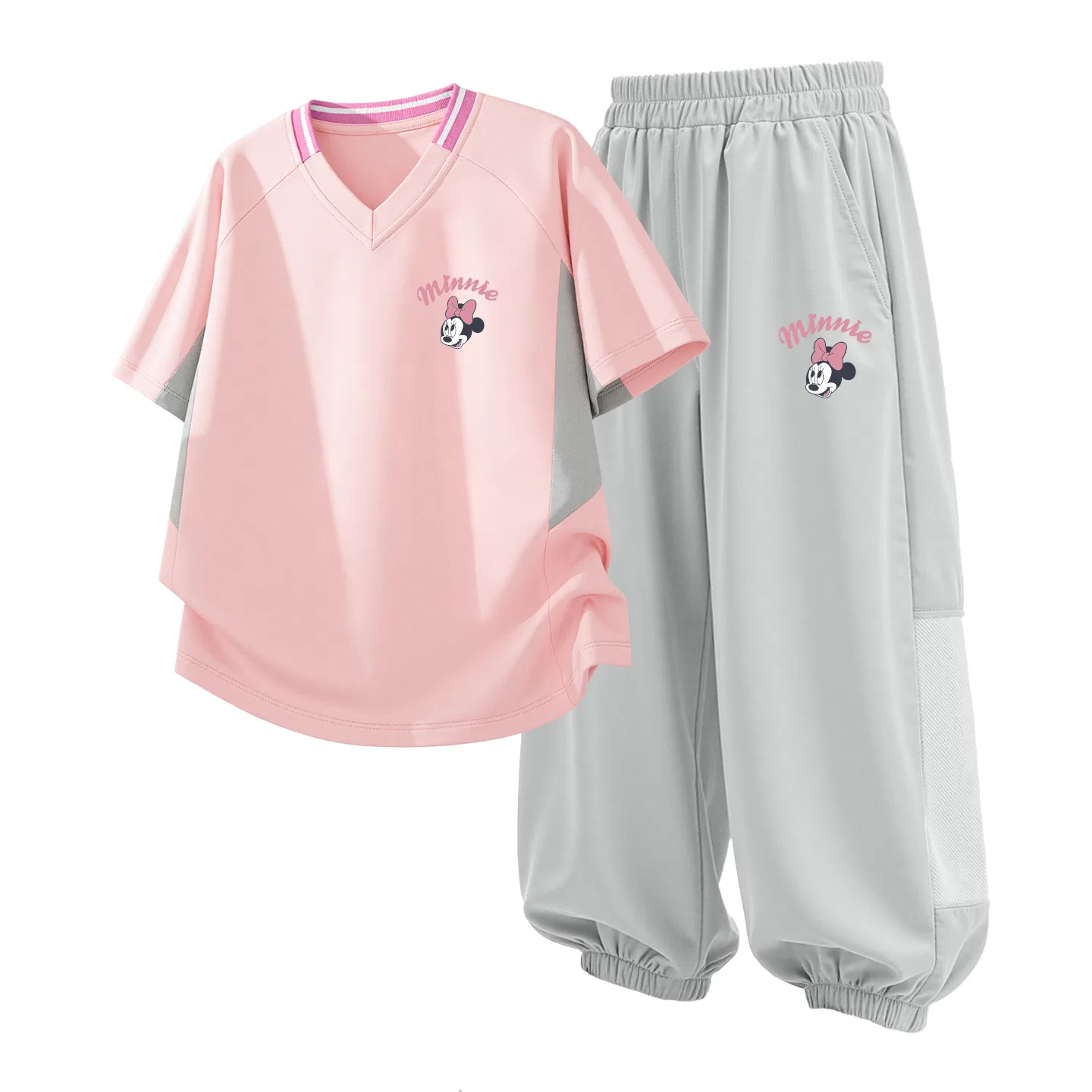 Детский спортивный костюм Casual Sportswear 2 Piece Set Disney, Thick Board Di Line K Pink+Di Lift Eye K Strawberry Pink — фото 4