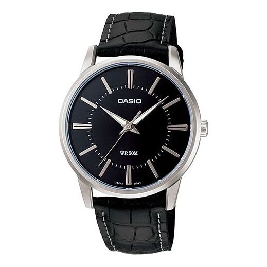 

Часы CASIO Waterproof Unisex Mens Black Analog, черный
