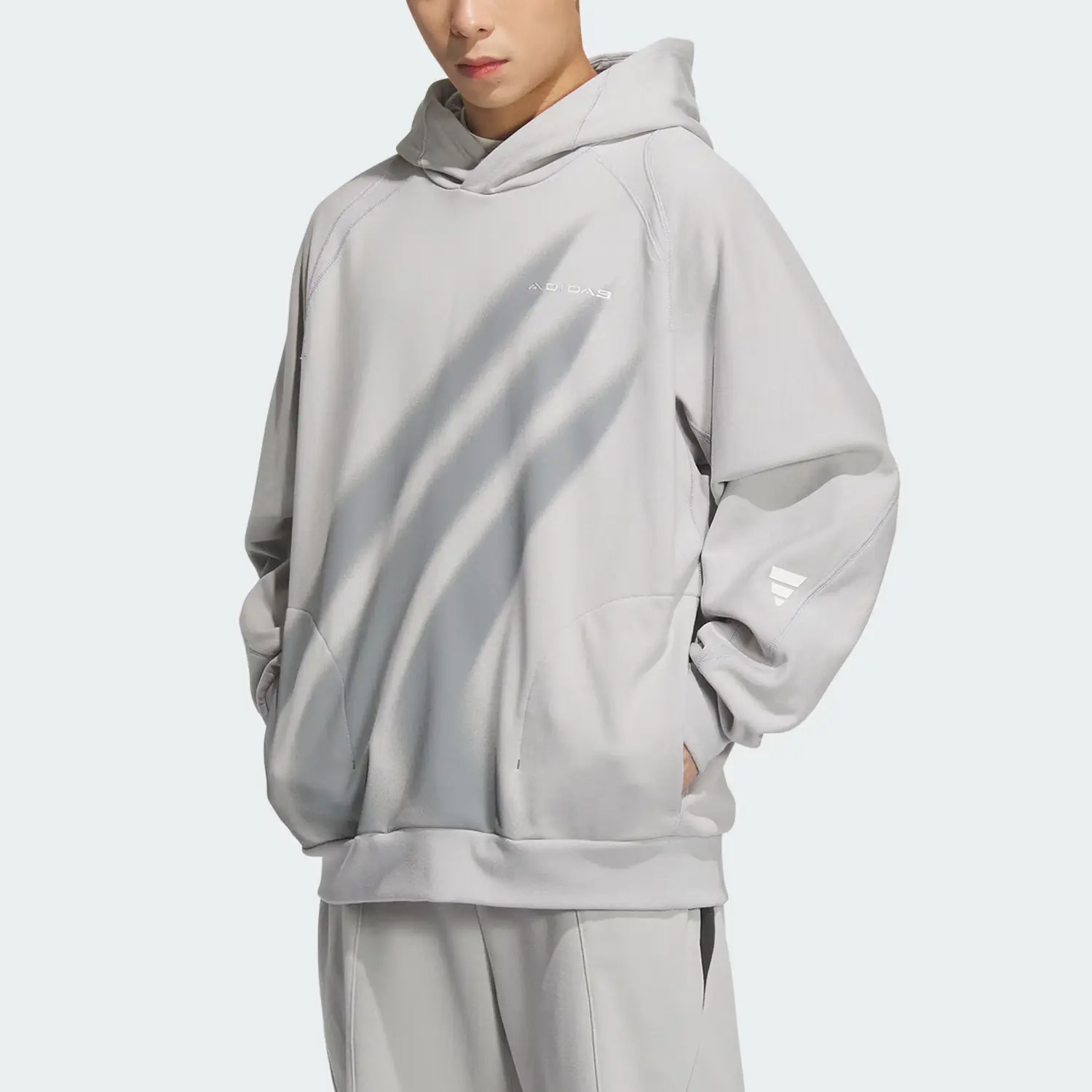 Футболка FUSTL мужская Adidas, светло-серый — фото 4