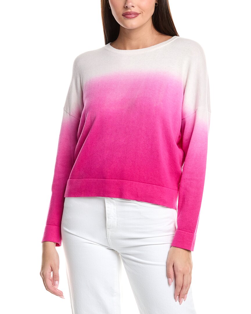 

Винтажный свитер с эффектом омбре из шелковой смеси WISPR, розовый