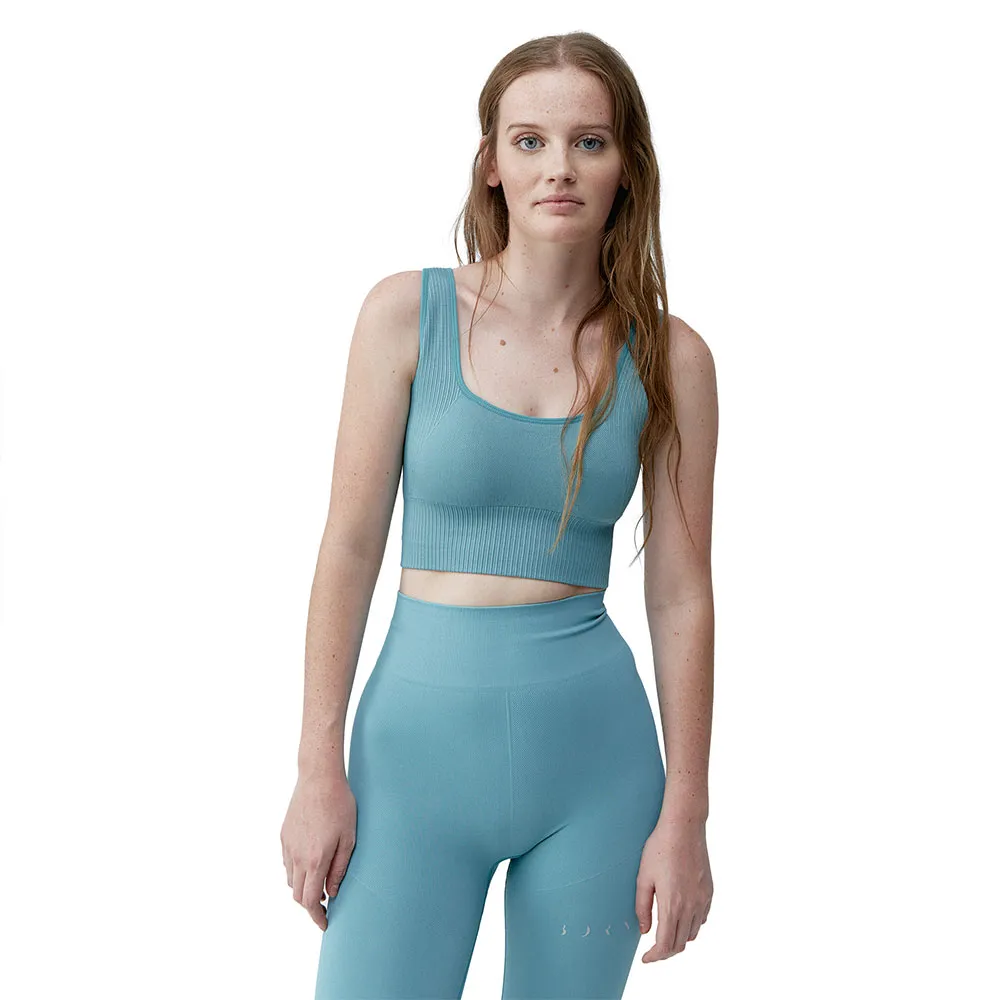 

Спортивный топ Born Living Yoga Yami seamless medium-high support, синий