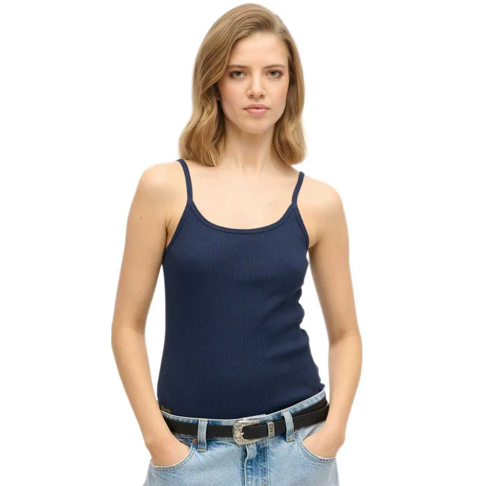 

Футболка без рукавов Superdry Athletic Essential Sccop, синий