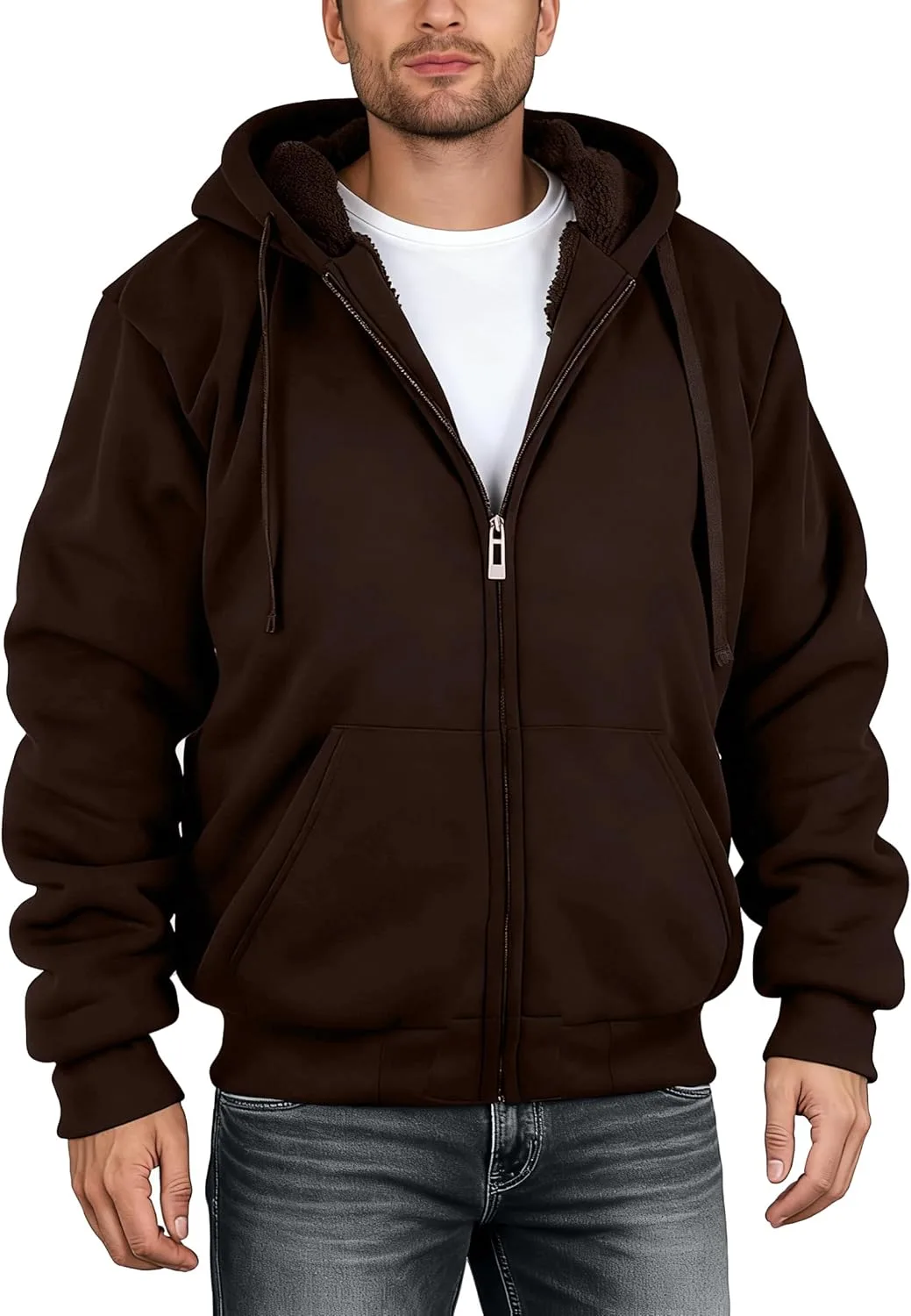 

Мужская толстовка с молнией Vividpoint, утепленная флисом