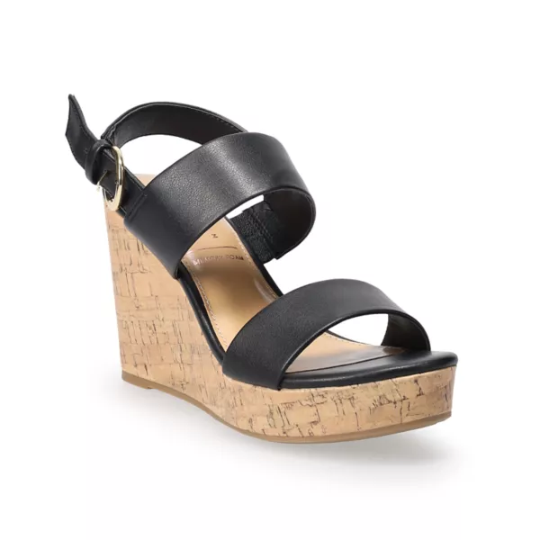 Женские босоножки на танкетке Samona Lc Lauren Conrad, черный