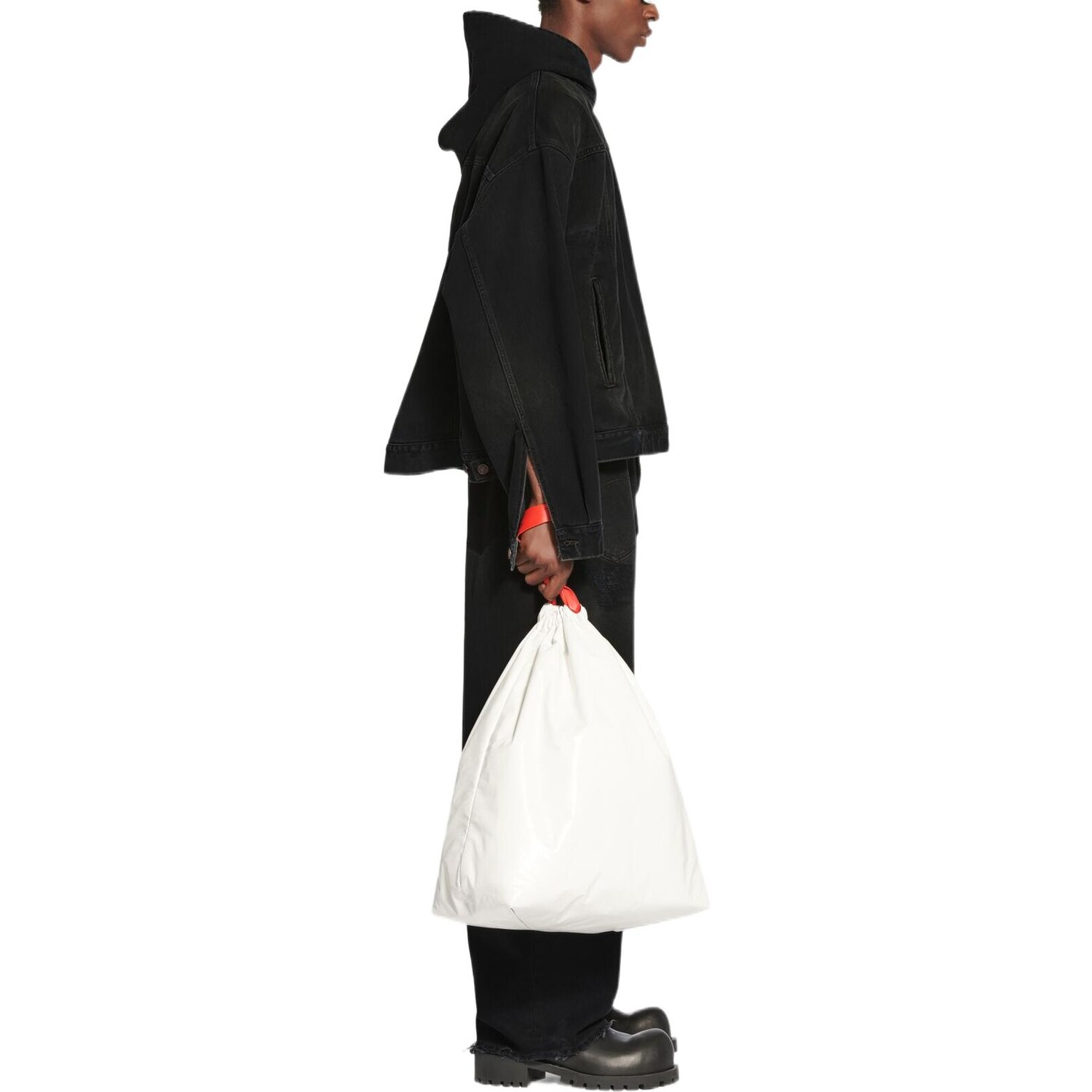 Толстовка Balenciaga хлопковая, черный — фото 4