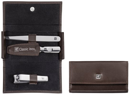 

Дорожный набор, 3 предмета + кожаный чехол Zwilling, Classic Inox