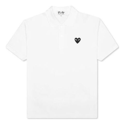 

Рубашка поло polo black emblem 'white' Comme Des Garcons Play, белый