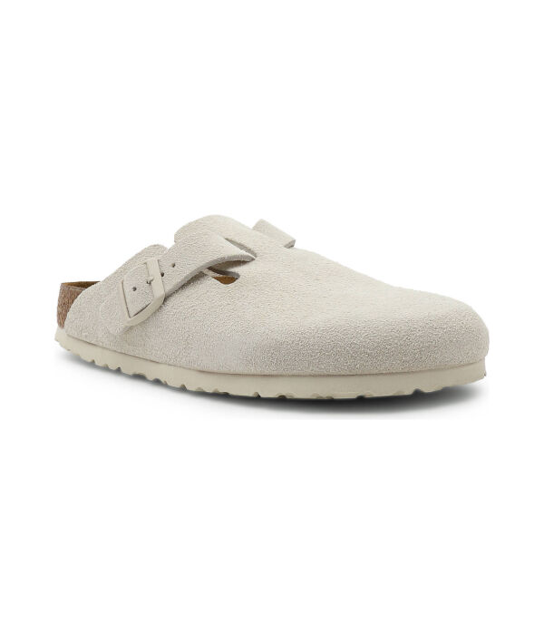 Кожаные тапочки бостон vl Birkenstock, бежевый