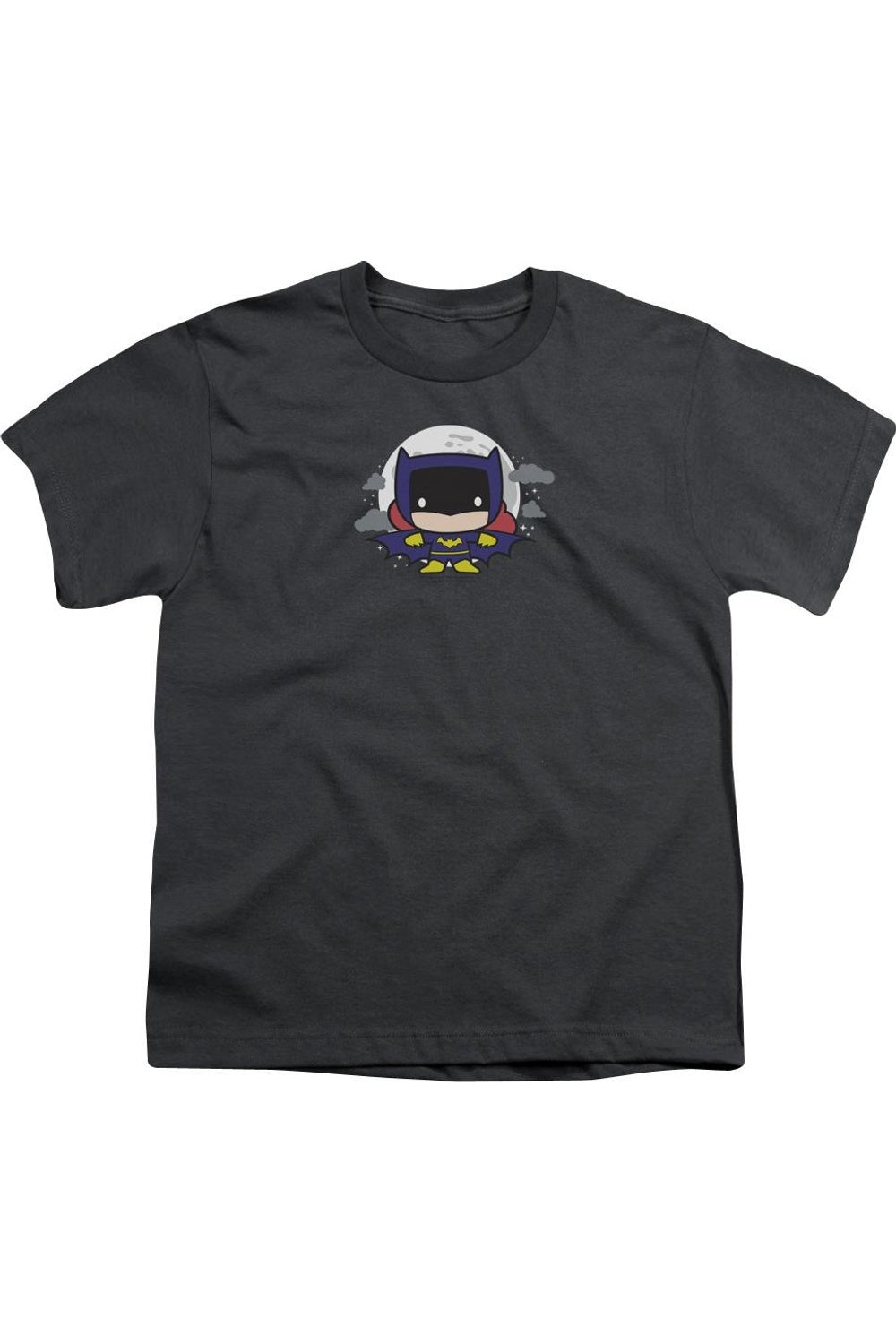 

Футболка с коротким рукавом для детей "Batgirl" в стиле чиби из Лиги Справедливости Америки Gildan, Charcoal