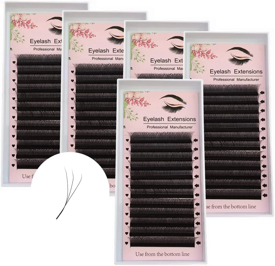 Ресницы W Shape Clover ME.LASH 5 коробок 0.07мм