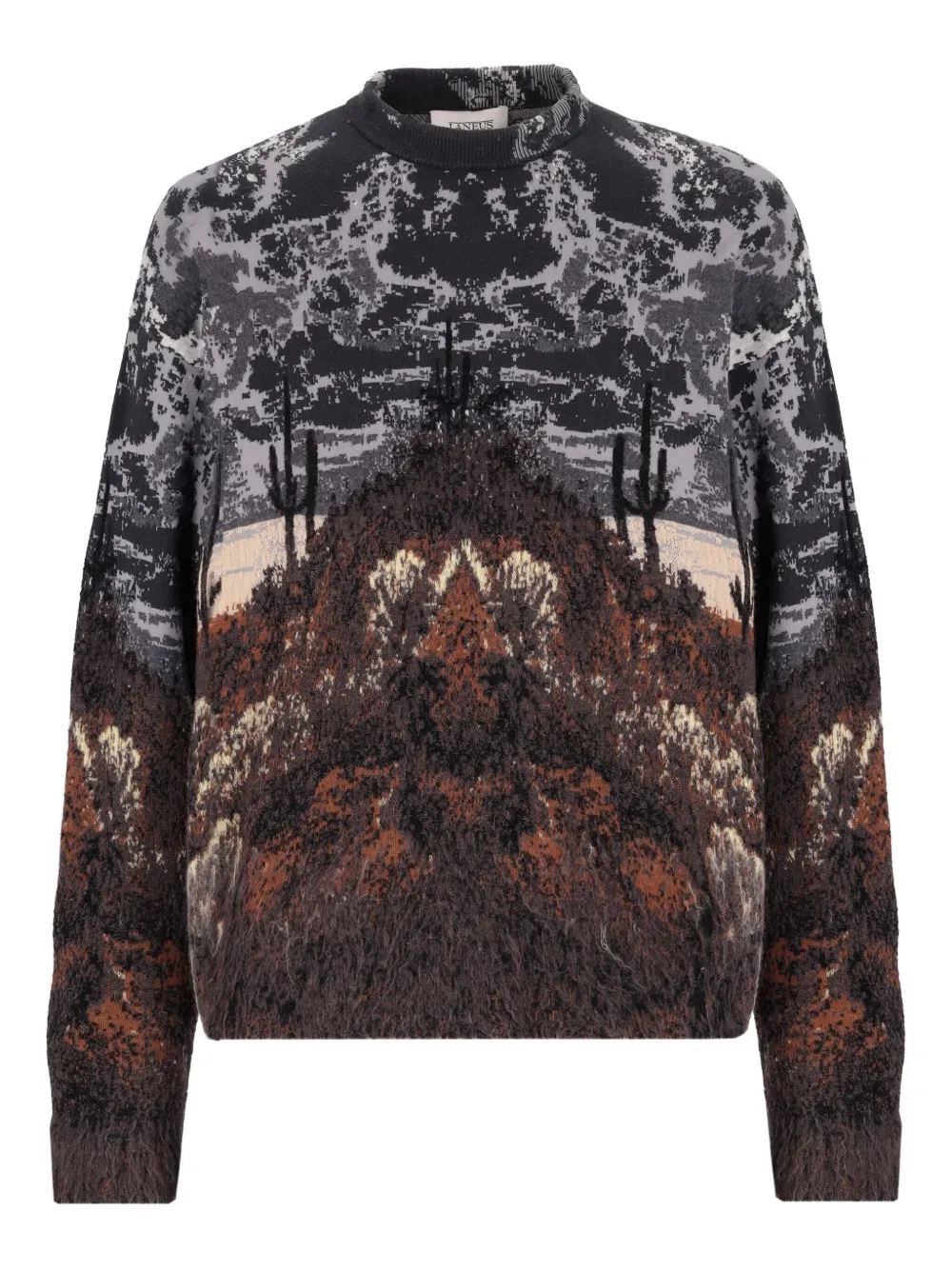 

Свитер с круглым вырезом Laneus, черный