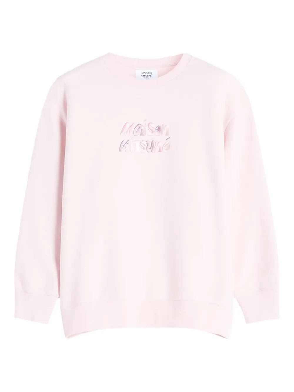 

Толстовка с тисненым логотипом Maison Kitsuné, розовый
