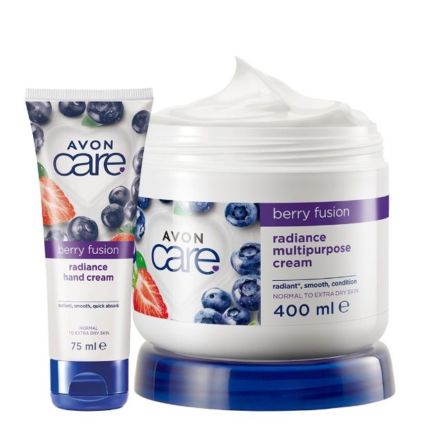 

Avon Care Berry Fusion Set Strawberry and Blueberry универсальный крем + для рук