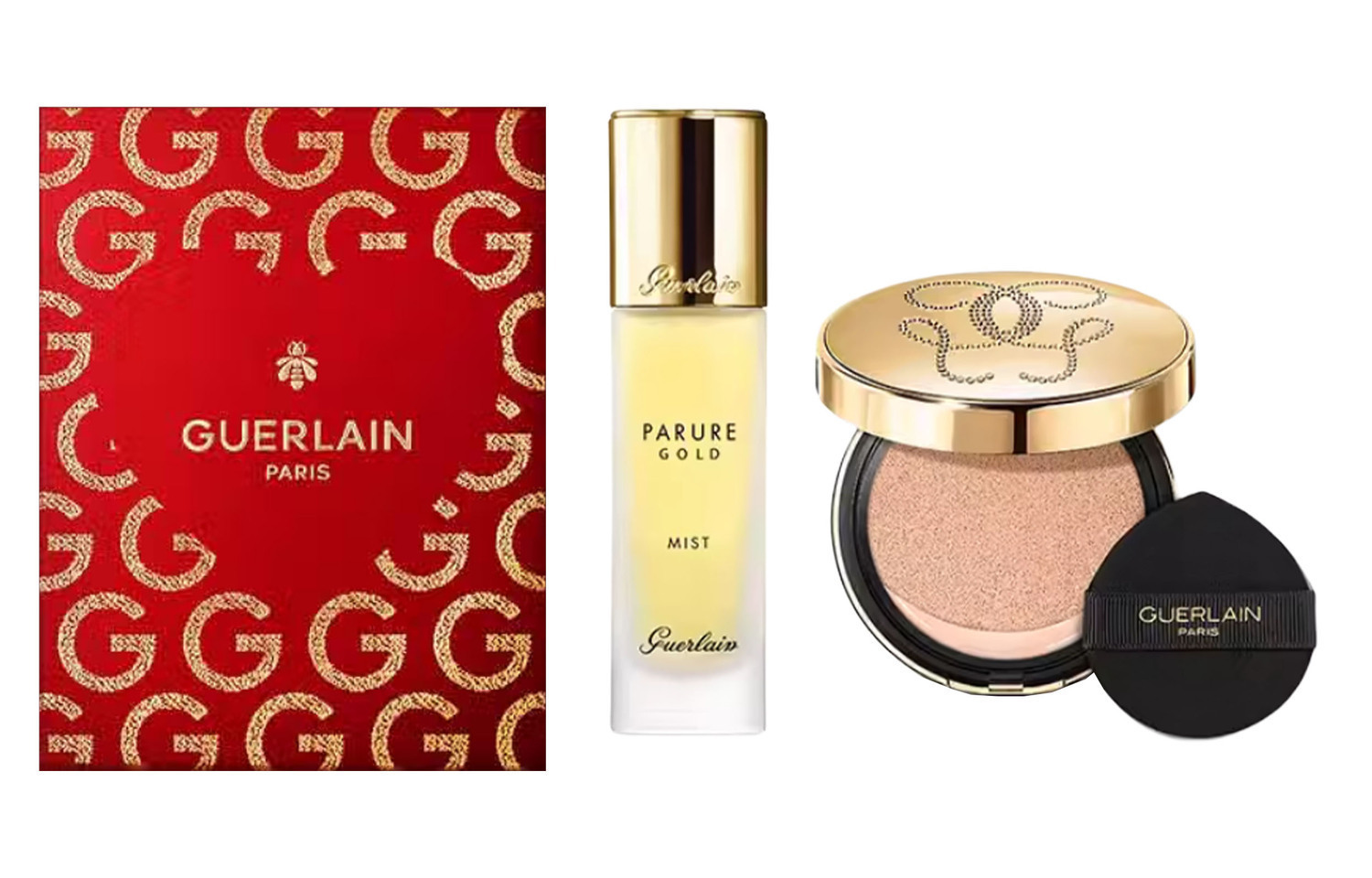 GUERLAIN JIAOLAN Golden Diamond Radiance спрей-фиксатор макияжа набор для макияжа сияющий корректор тона кожи 14,5г+30мл — фото 2