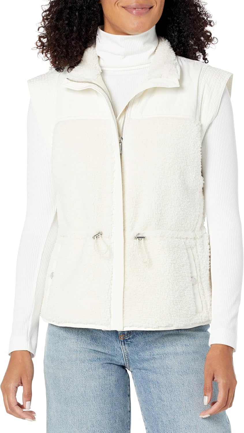 

Calvin Klein Женская жилетка из шерпы, Porcelin