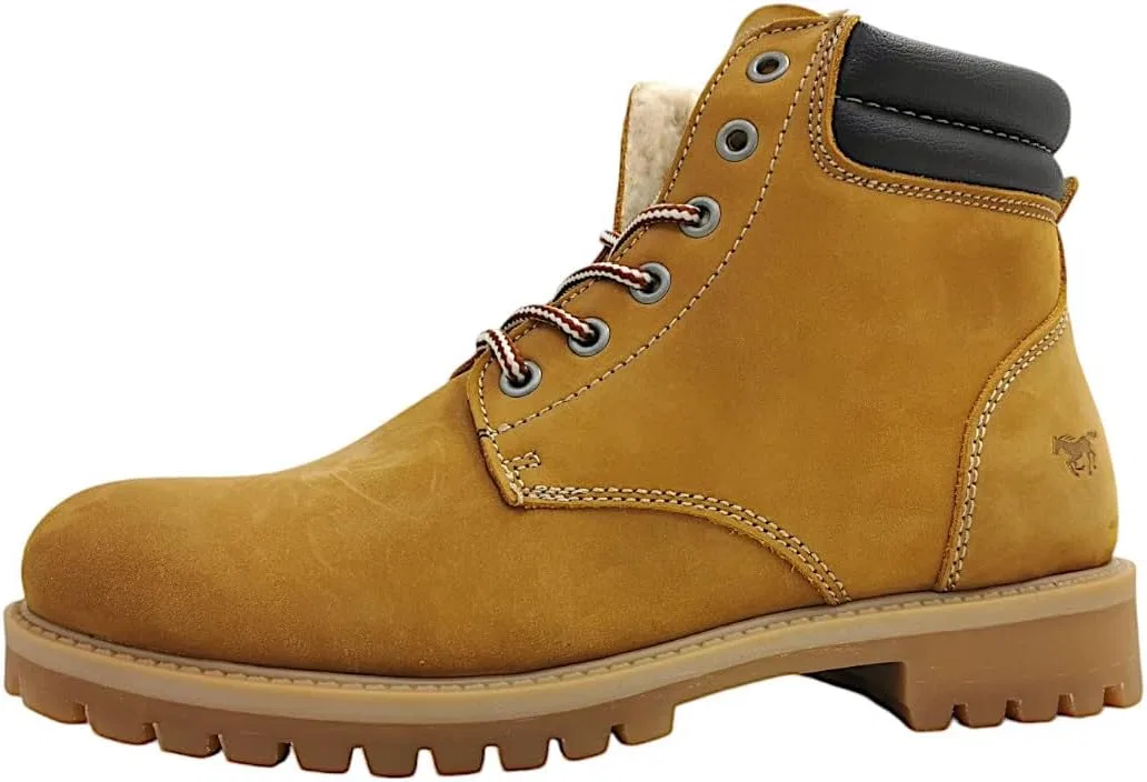 Ботинки MUSTANG Herren Schnür-Booty Klassische Stiefel, Brown