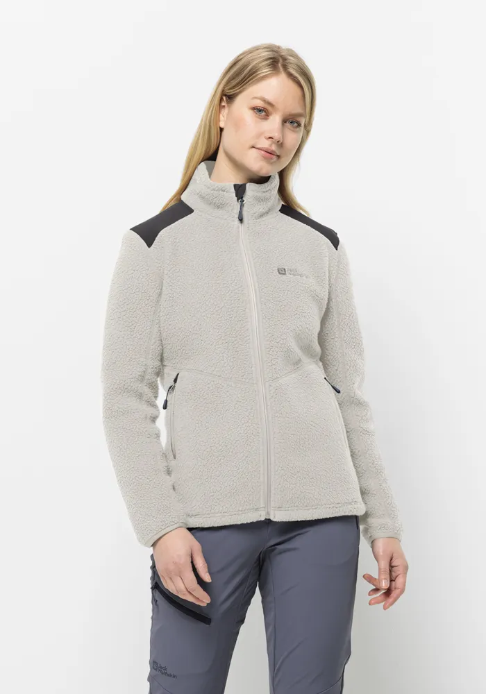 

Флисовая куртка Jack Wolfskin "KAMMWEG PILE FZ W", цвет Dove